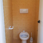 Toilette in "unserem" Waschhaus in der Zona Verde auf dem Campingplatz Spiaggia Lunga in Vieste am Gargano